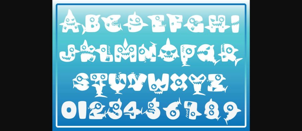 Baby Sharkz Font Poster 6
