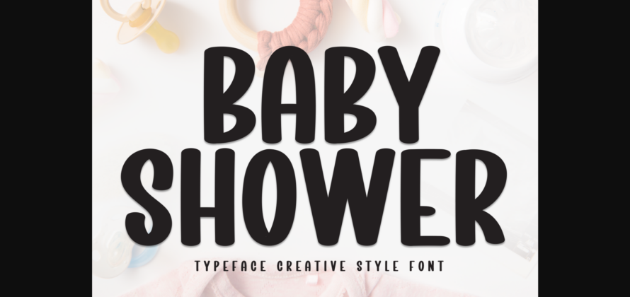 Baby Shower Font Poster 3