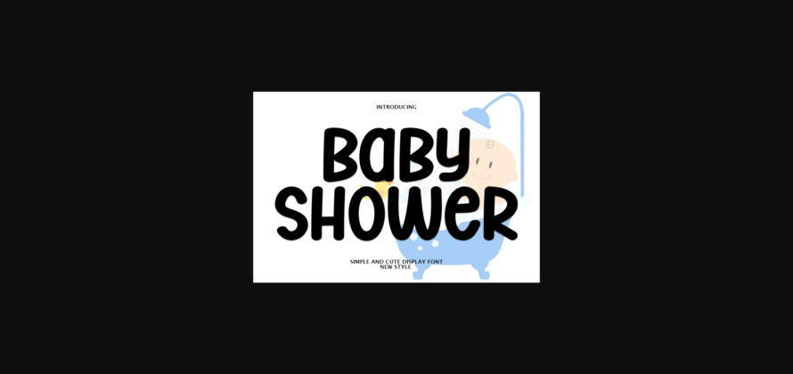Baby Shower Font Poster 3