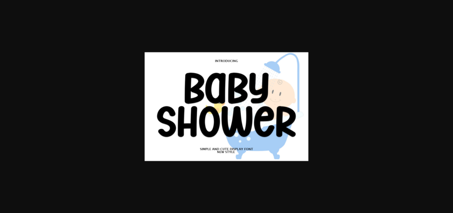 Baby Shower Font Poster 1