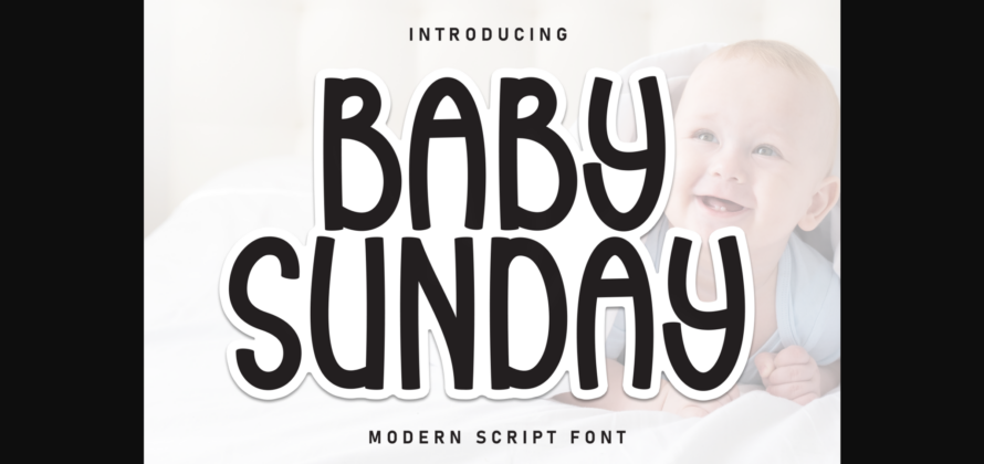 Baby Sunday Font Poster 3