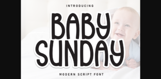Baby Sunday Font Poster 1