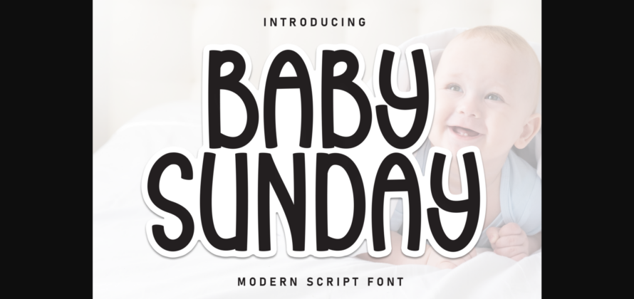 Baby Sunday Font Poster 1