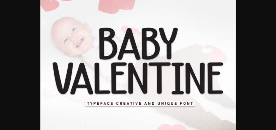 Baby Valentine Font Poster 3