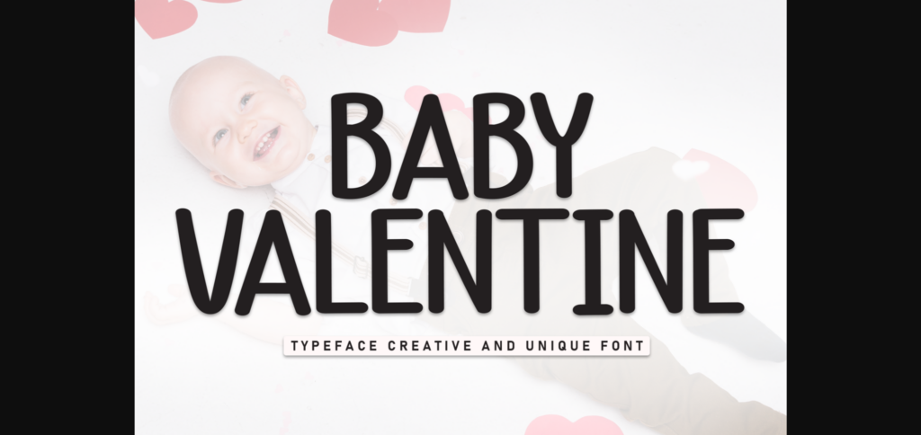 Baby Valentine Font Poster 1