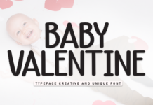 Baby Valentine Font Baby Valentine Font Poster 1