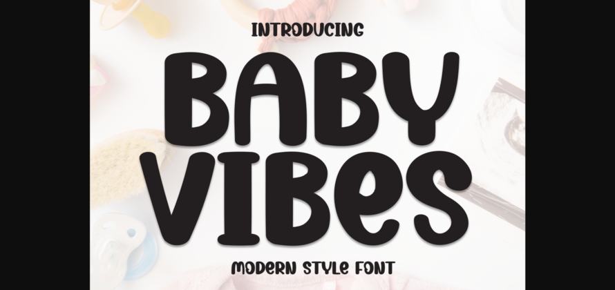 Baby Vibes Font Poster 3