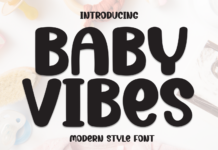 Baby Vibes Font Poster 1