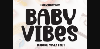 Baby Vibes Font Poster 1