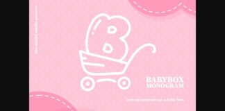 Babybox Monogram Font Poster 1
