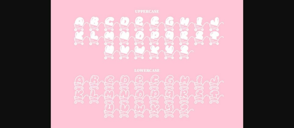 Babybox Monogram Font Poster 6