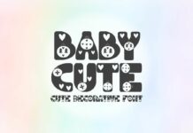 Babycute Font Poster 1