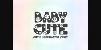 Babycute Font Poster 1