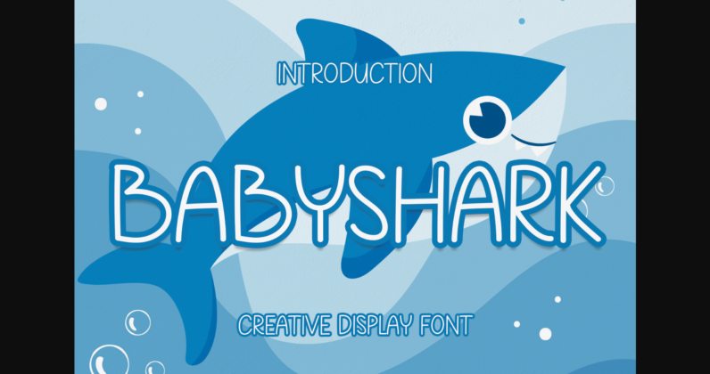 Babyshark Font Poster 3