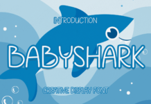 Babyshark Font Poster 1