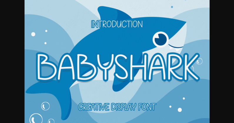 Babyshark Font Poster 1