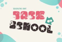 Back to School Font Poster 1