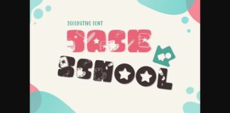 Back to School Font Poster 1