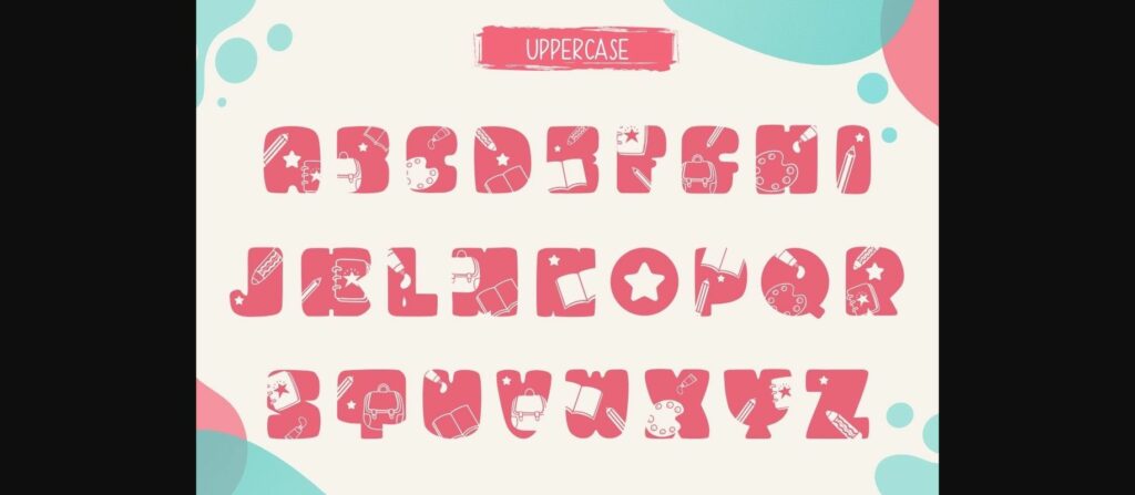Back to School Font Poster 7