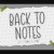 Back to Notes Font