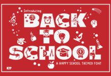 Back to School Font Poster 1