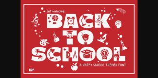 Back to School Font Poster 1