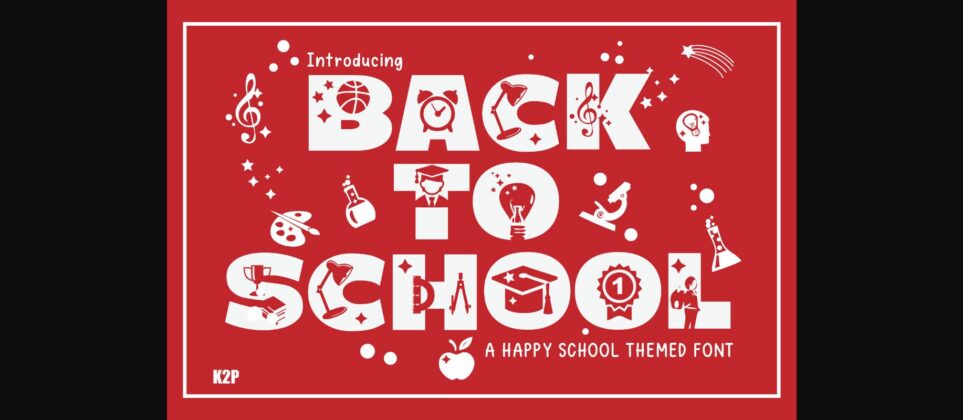 Back to School Font Poster 1