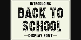 Back to School Font Poster 1