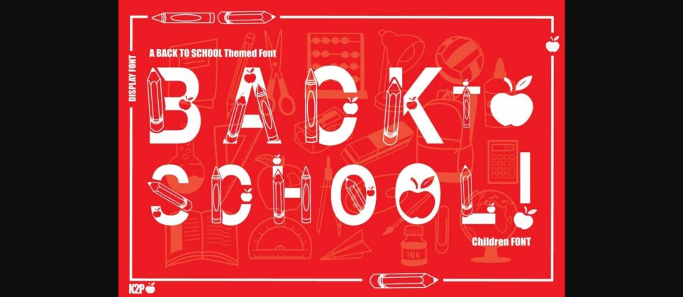 Back to School Font Poster 3