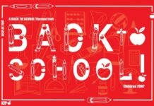 Back to School Font Poster 1