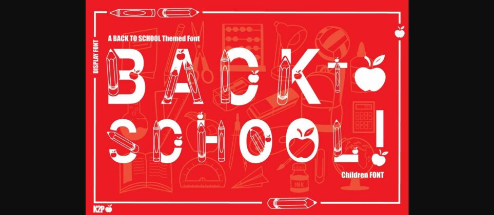 Back to School Font Poster 1