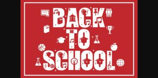 Back to School Font Poster 1