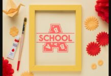 Back to School Monogram Font Poster 1