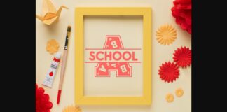 Back to School Monogram Font Poster 1