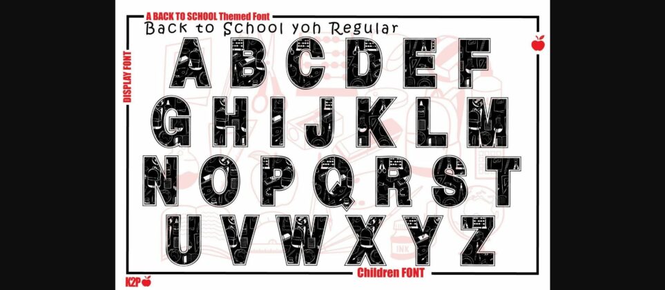 Back to School Yoh Font Poster 4