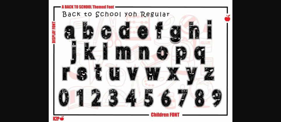 Back to School Yoh Font Poster 5