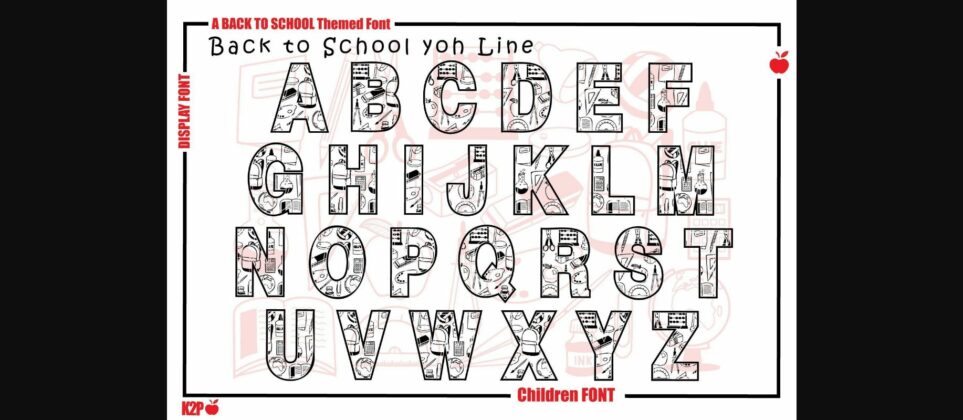 Back to School Yoh Font Poster 7