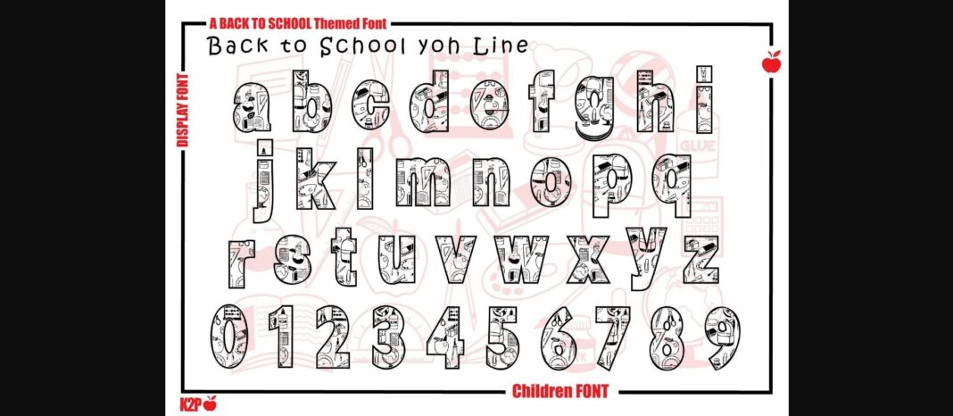 Back to School Yoh Font Poster 8