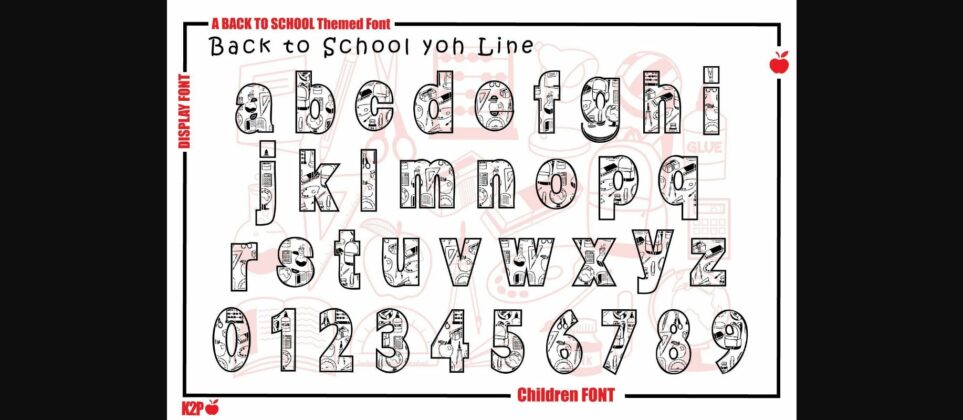 Back to School Yoh Font Poster 8