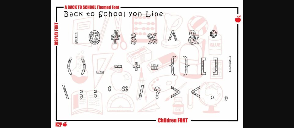 Back to School Yoh Font Poster 9