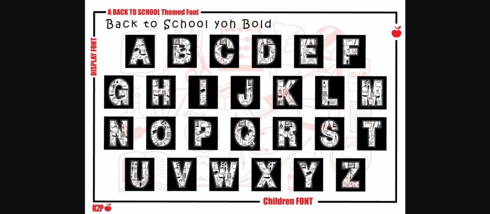 Back to School Yoh Font Poster 10