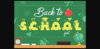 Back to School Font Poster 1