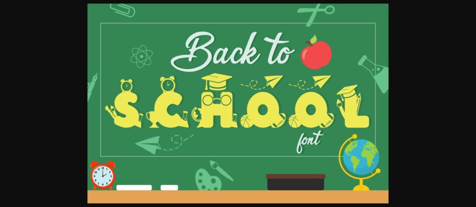 Back to School Font Poster 1