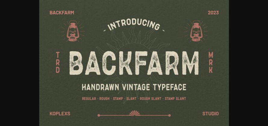 Backfarm Font Poster 3