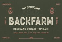 Backfarm Font Poster 1
