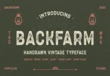 Backfarm Font Backfarm Font Poster 1