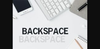 Backspace Font Poster 1