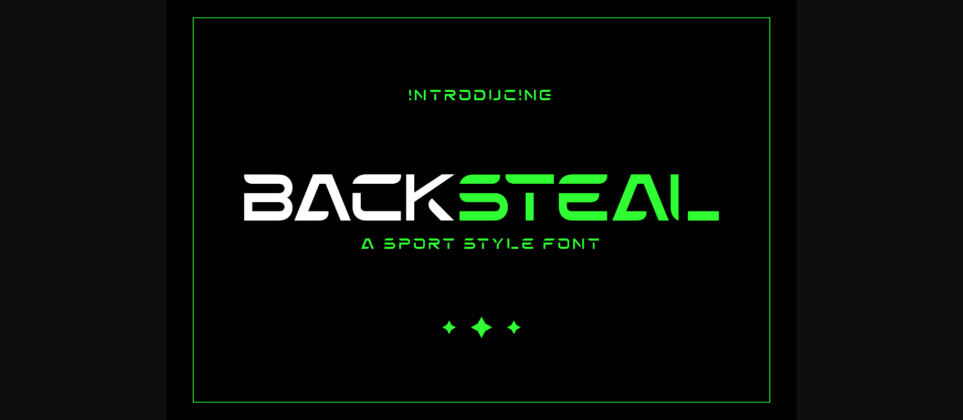 Backsteal Font Poster 3