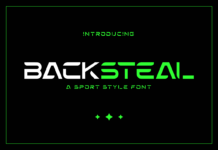 Backsteal Font Poster 1