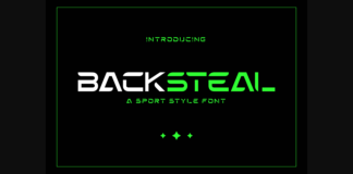 Backsteal Font Poster 1